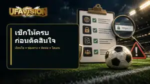 เช็กเว็บฟุตบอลให้ครบก่อนตัดสินใจ - UFAVISION